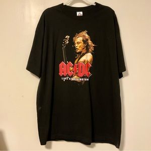 Vintage AAA Y2K 2004 AC/DC Black T Shirt Size 2XL
